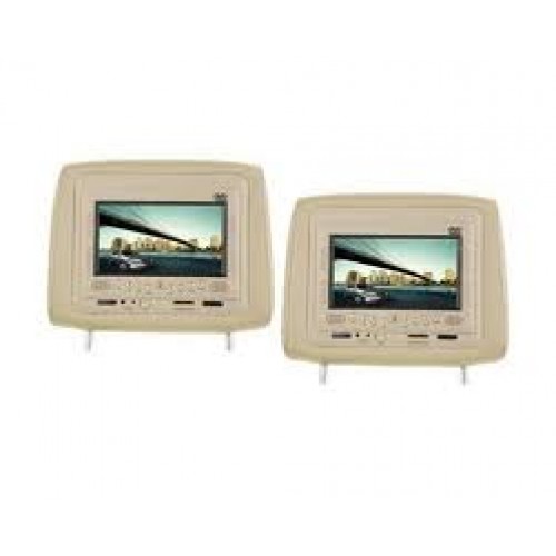 Circuit I - 7headrest DVD beige plus 7 headrest monitor beige
