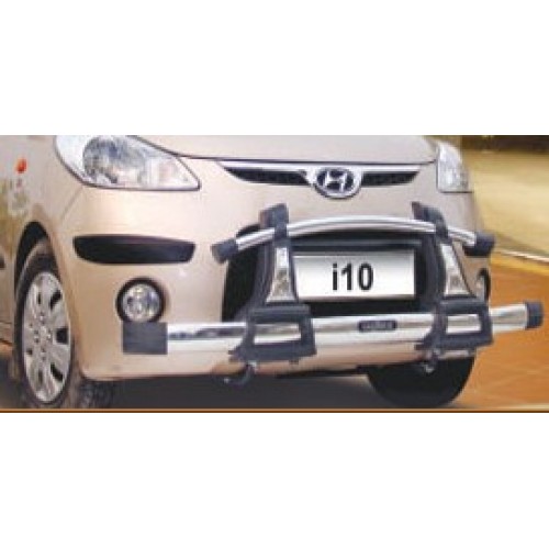 Classique-Front Designer Guard-Fusion-P.U With S.S-Hyundai i10