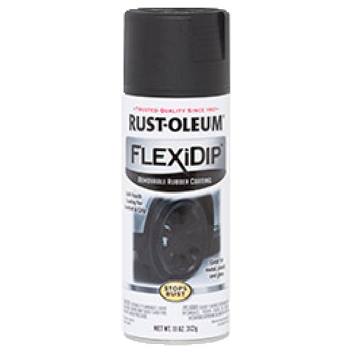 Rust Oleum - Car Care Products - FlexiDip Removable Rubber Coating - BLACK(312 gm)
