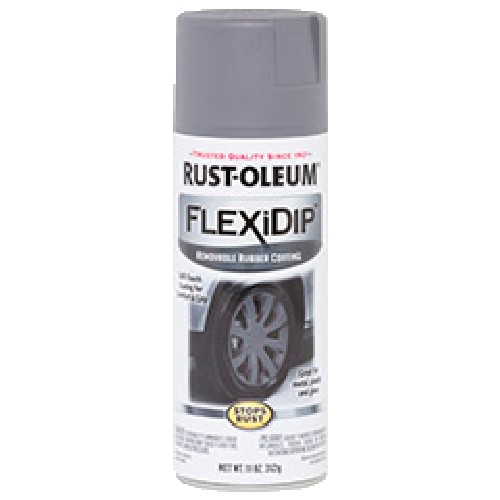 Rust Oleum - Car Care Products - FlexiDip Removable Rubber Coating - MATTE DARK GRAY(312 gm)