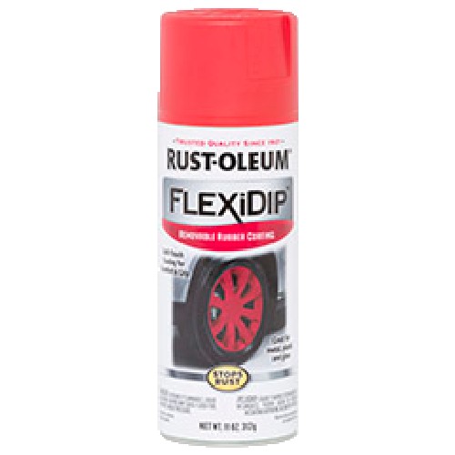 Rust Oleum - Car Care Products - FlexiDip Removable Rubber Coating - MATTE RED(312 gm)