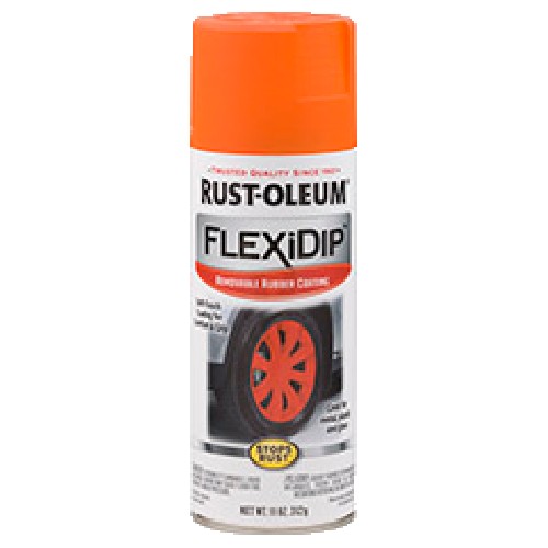 Rust Oleum - Car Care Products - FlexiDip Removable Rubber Coating - ORANGE(312 gm)