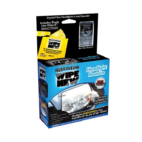 Rust Oleum - Car Care Products - WIPE NEW Headlight Restore(0.34 Oz)
