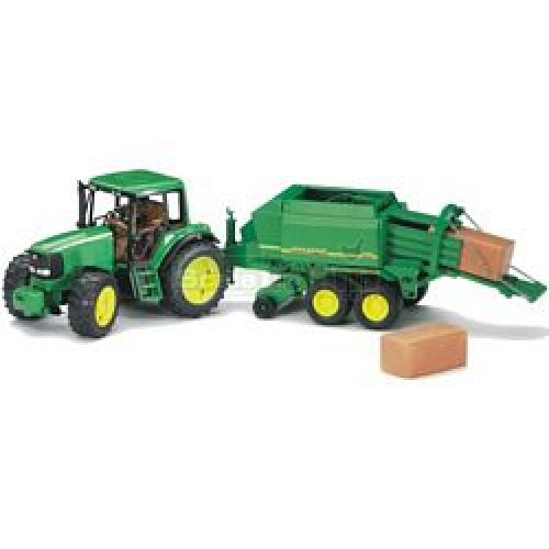 Bruder - Car Scale Model - John Deere 6920 Tractor with Balepress