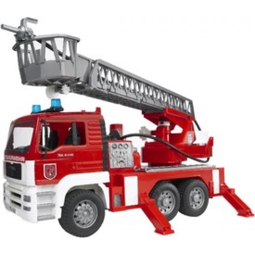 Bruder-Car Scale Model-MAN TGA Fire Engine Red