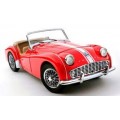 Kyosho - Car Scale Model - Triump TR3A Red - 1-18