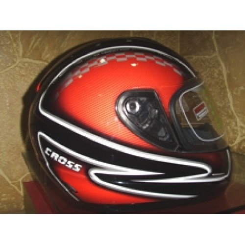 Cross Helmet - Cruze Black-Red Design