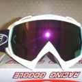 Moto Cross Glass-Goggles White-3