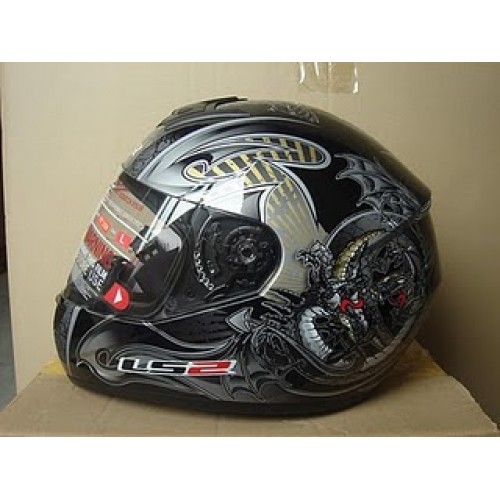 Helmets - LS2 -  Dragon Den Black