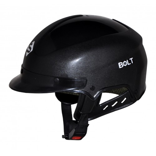 Saviour - ISI Open Face Helmet - Bolt Matt Unisex Helmet - Textured Black