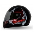 Vega - Full Face Helmet - Axor Spider-X Black Base With Red Graphic Helmet