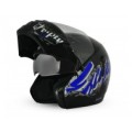 Vega - Full Face Helmet - Boolean Escape Black Base With Blue Graphic Helmet