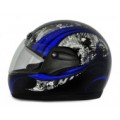 Vega - Full Face Helmet - Corah Orna Black Base With Blue Graphics