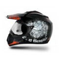 Vega - Off Road Helmet - Off Road DV Gangster Black Orange Helmet